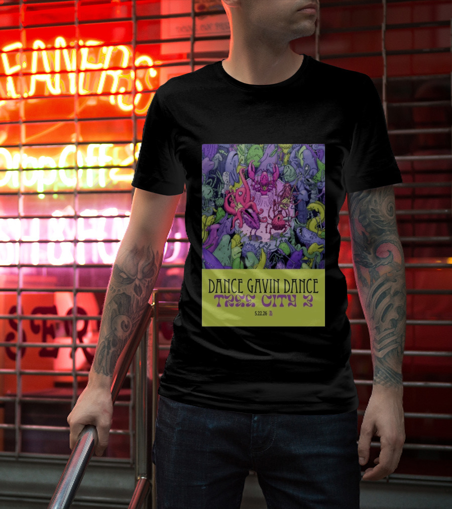 Dance Gavin Dance Tree City 2 May 22 2026 Concert T-Shirt