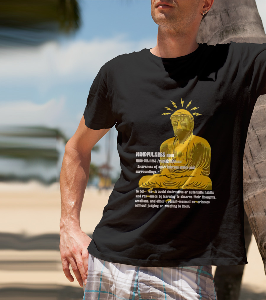 Mindfulness Buddha Awareness Internal States Surroundings Meditation T-Shirt