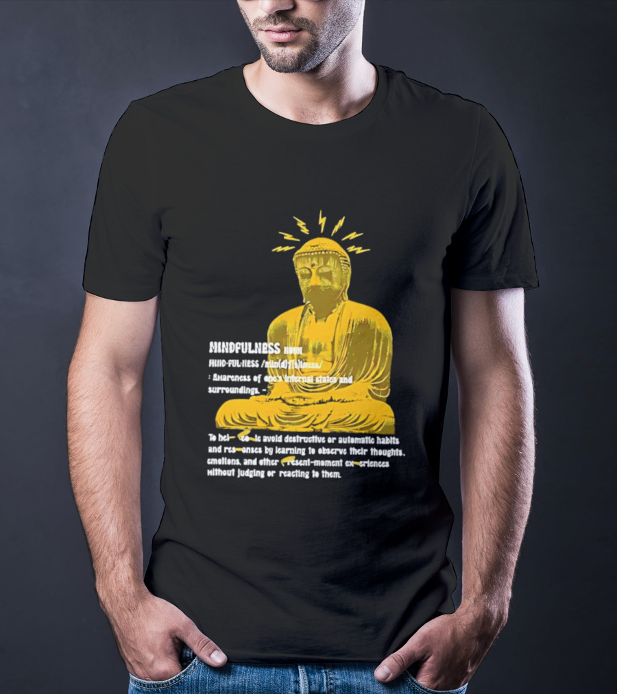 Mindfulness Buddha Awareness Internal States Surroundings Meditation T-Shirt