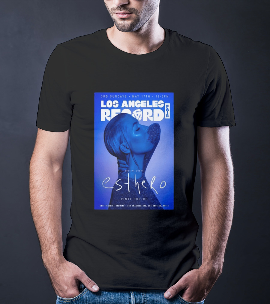 Los Angeles Record Fair May 17 Special Guest Esthero Vinyl Pop Up Arts District Brewing T-Shirt