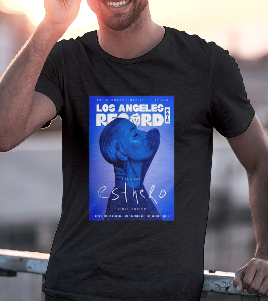 Los Angeles Record Fair May 17 Special Guest Esthero Vinyl Pop Up Arts District Brewing T-Shirt