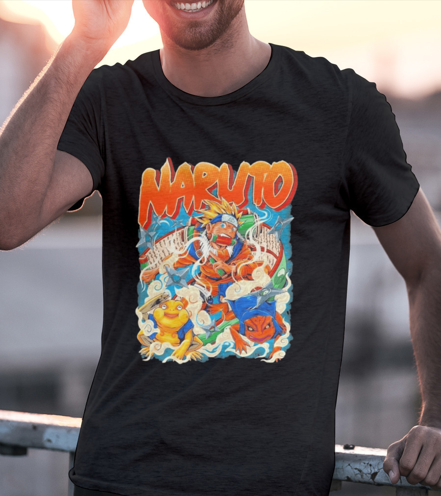 Naruto Uzumaki Toad Summoning Adventure Anime Ninja T-Shirt