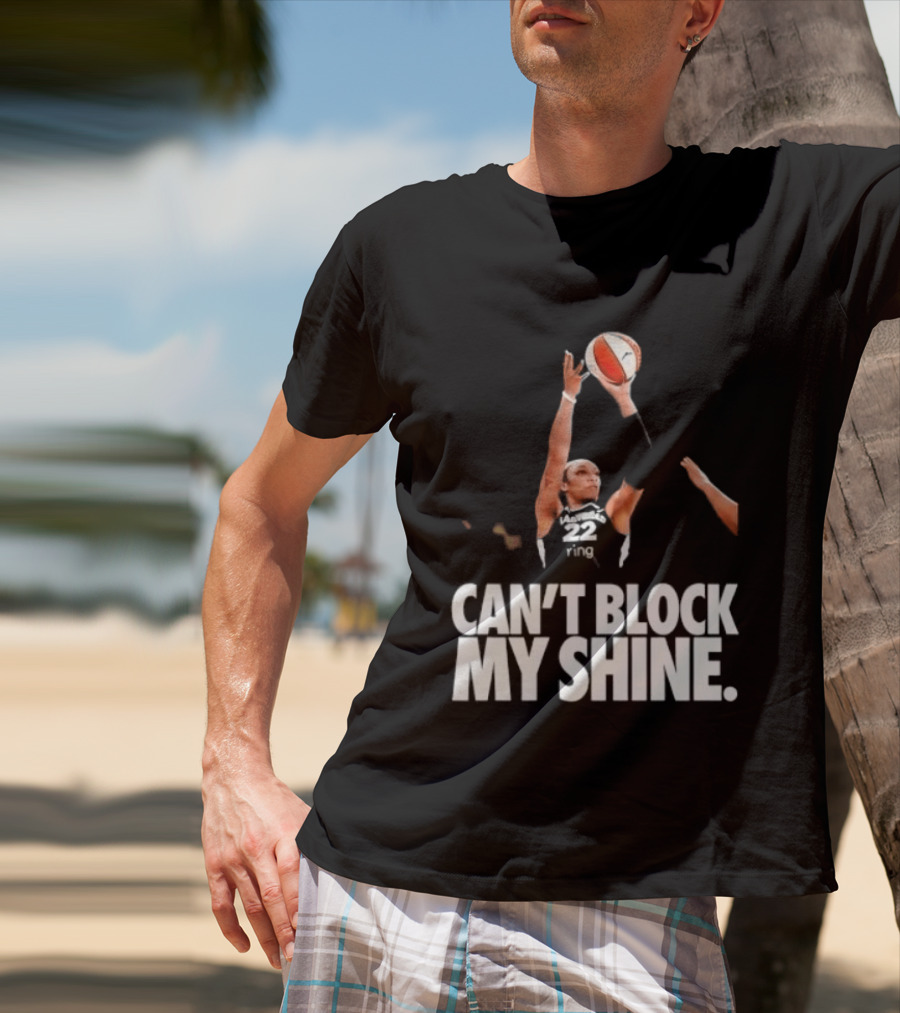 Can't Block My Shine A'ja Basketball Inspirational T-Shirt