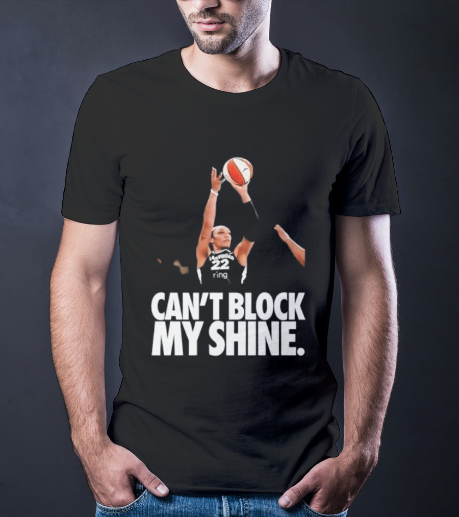 Can't Block My Shine A'ja Basketball Inspirational T-Shirt