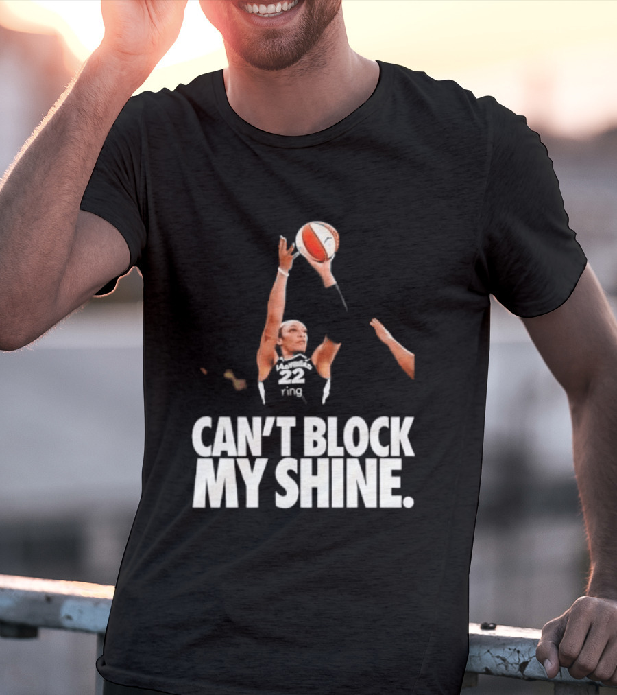 Can't Block My Shine A'ja Basketball Inspirational T-Shirt