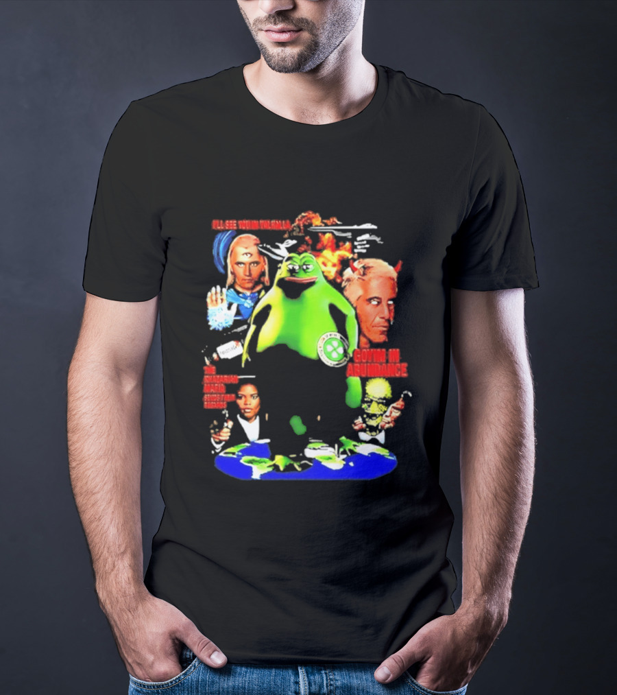 Pepe The Frog Ashtar Sheran I'll See You In Valhalla Goyim In Abundance T-Shirt