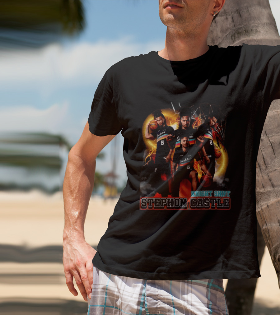 Knight Shift Stephon Castle San Antonio Spurs Basketball Star T-Shirt