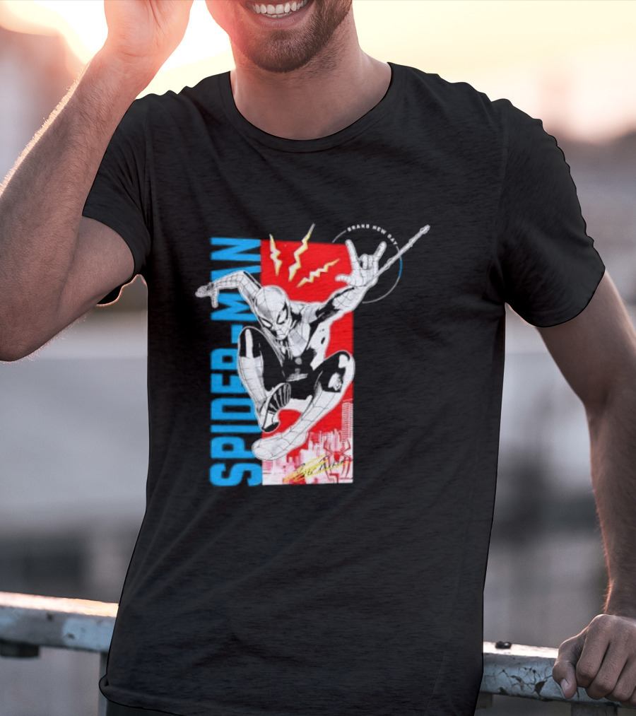 Spider Man Web Slinging Marvel Universe Brand New Day T-Shirt
