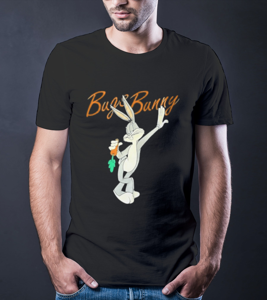 Looney Tunes Bugs Bunny Carrot Character Retro Animation T-Shirt