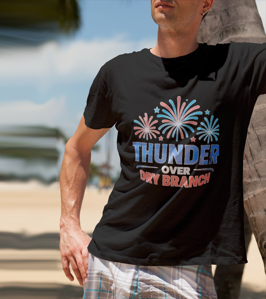 Thunder Over Dry Branch Fireworks Celebration Stars T-Shirt