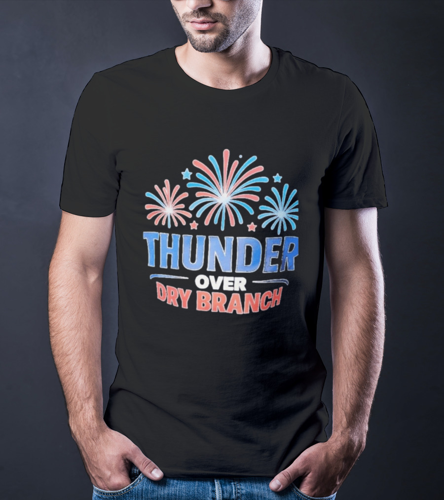 Thunder Over Dry Branch Fireworks Celebration Stars T-Shirt