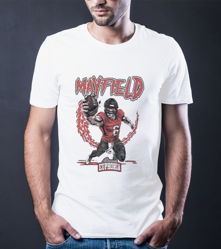 Mayfield Oklahoma Fire Cannon Football T-Shirt