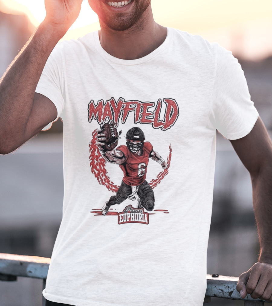 Mayfield Oklahoma Fire Cannon Football T-Shirt