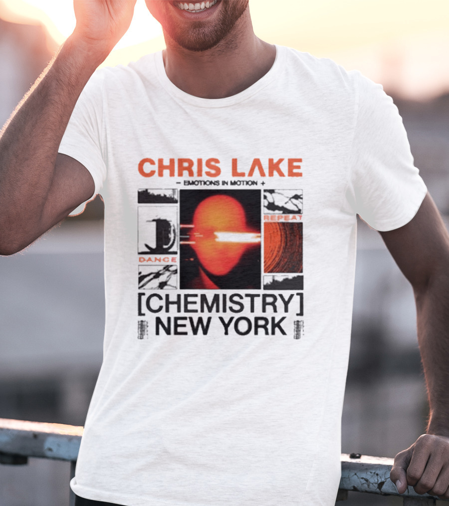 CHRIS LAKE Emotions In Motion Chemistry Dance New York T-Shirt