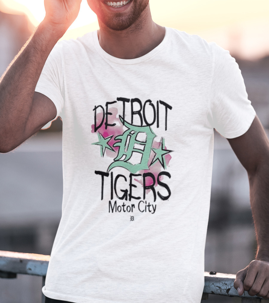 Detroit Tigers Motor City Punk Core Lifestyle T-Shirt