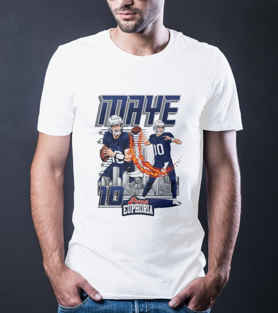 Maye 10 City's Hope Planet Euphoria Football Quarterback T-Shirt