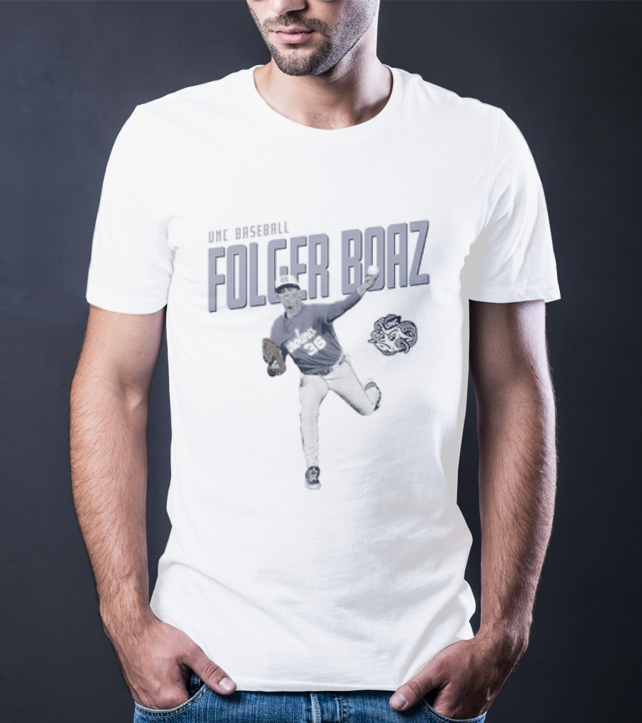 UNC Asheville Folger Boaz North Carolina Tar Heels Baseball Player And Ram T-Shirt