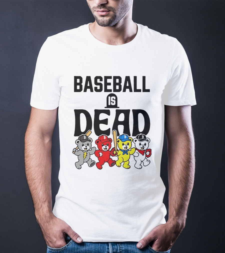 Grateful Dead Baseball Bears Is Dead Night T-Shirt