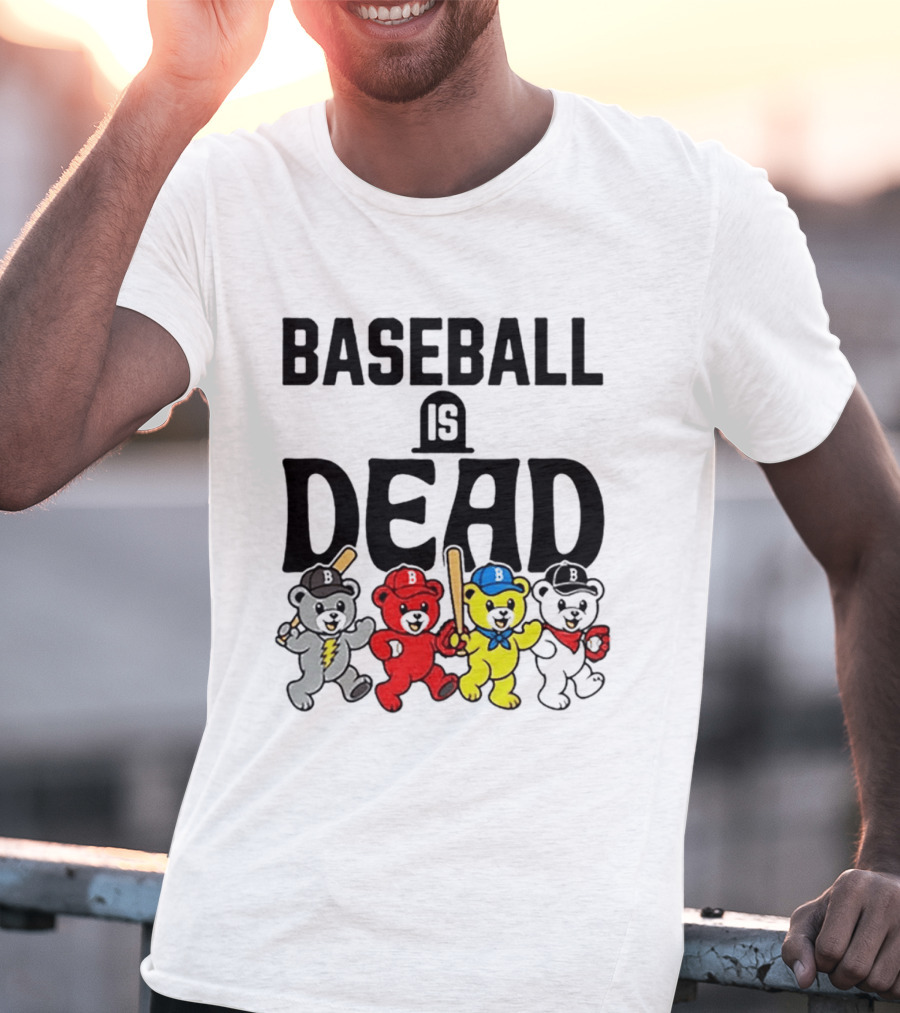 Grateful Dead Baseball Bears Is Dead Night T-Shirt