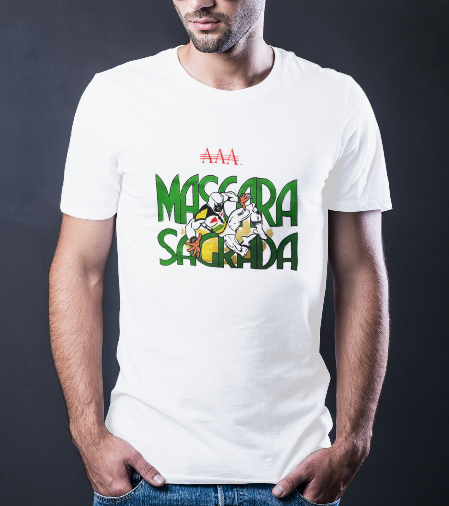 Máscara Sagrada AAA Lucha Libre Mexican Wrestling Hero T-Shirt