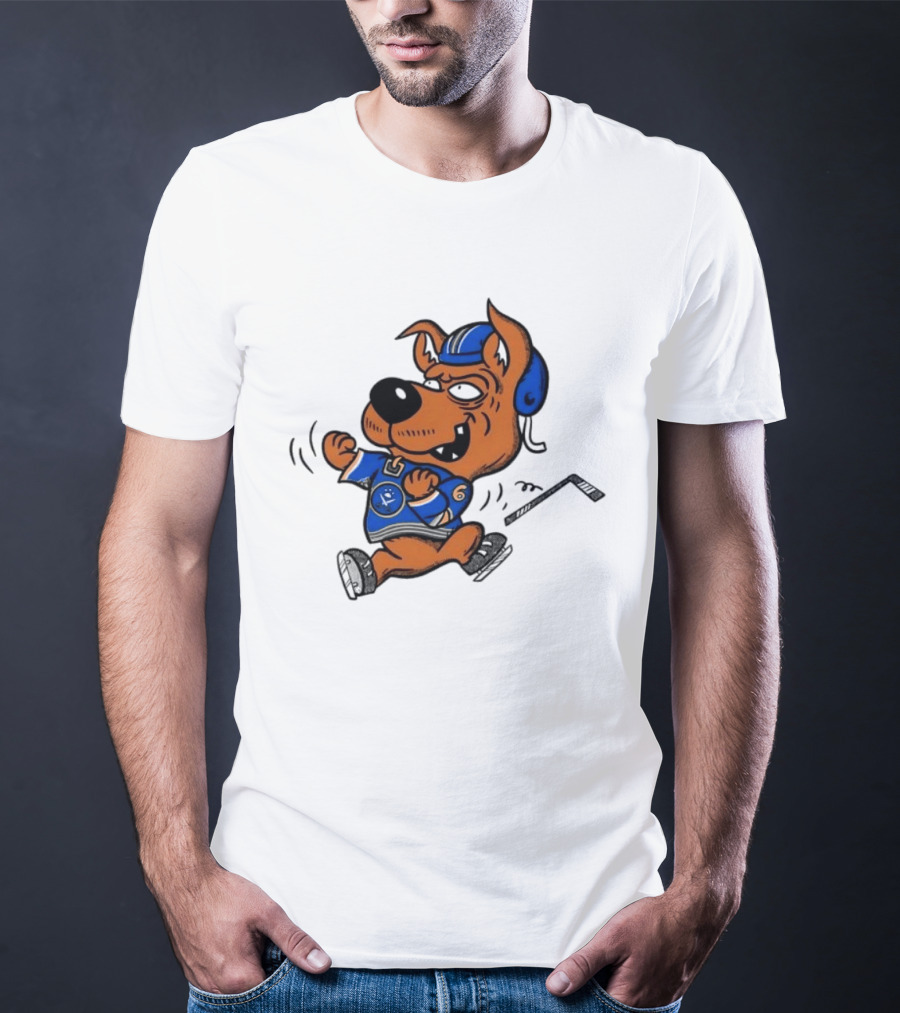 Scrappy Doo Buffalo Sabres Hockey Cartoon T-Shirt
