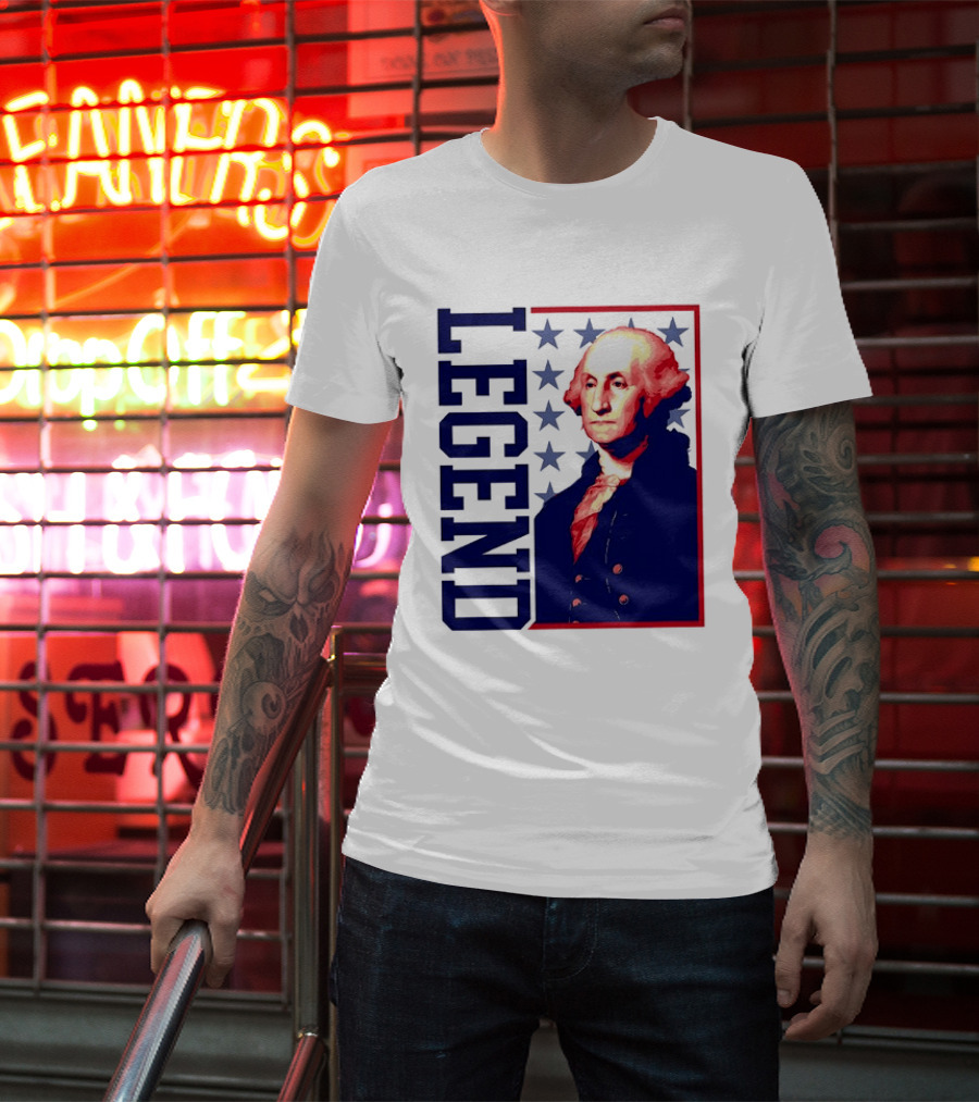 Legend George Washington 250th Anniversary America Freedom T-Shirt