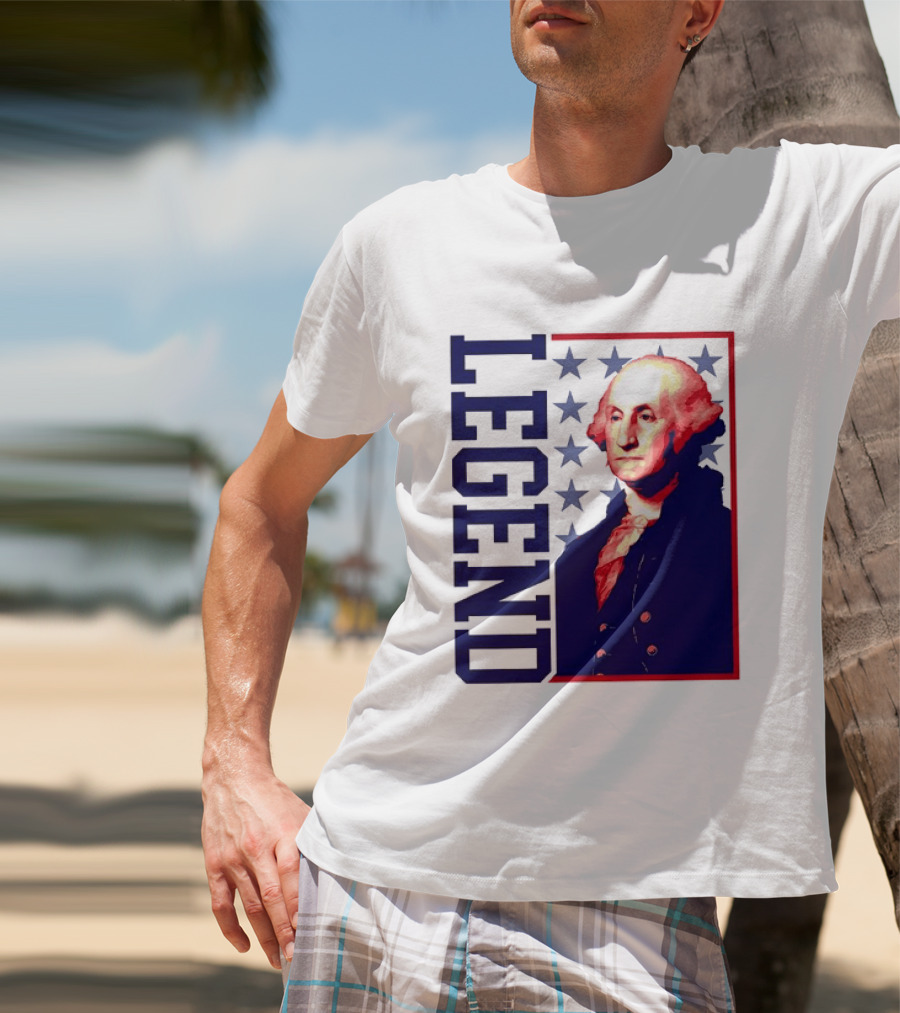 Legend George Washington 250th Anniversary America Freedom T-Shirt