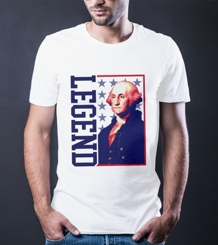 Legend George Washington 250th Anniversary America Freedom T-Shirt