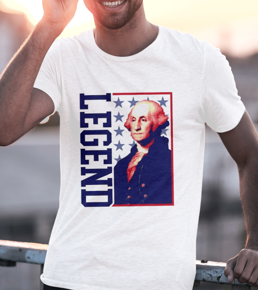 Legend George Washington 250th Anniversary America Freedom T-Shirt