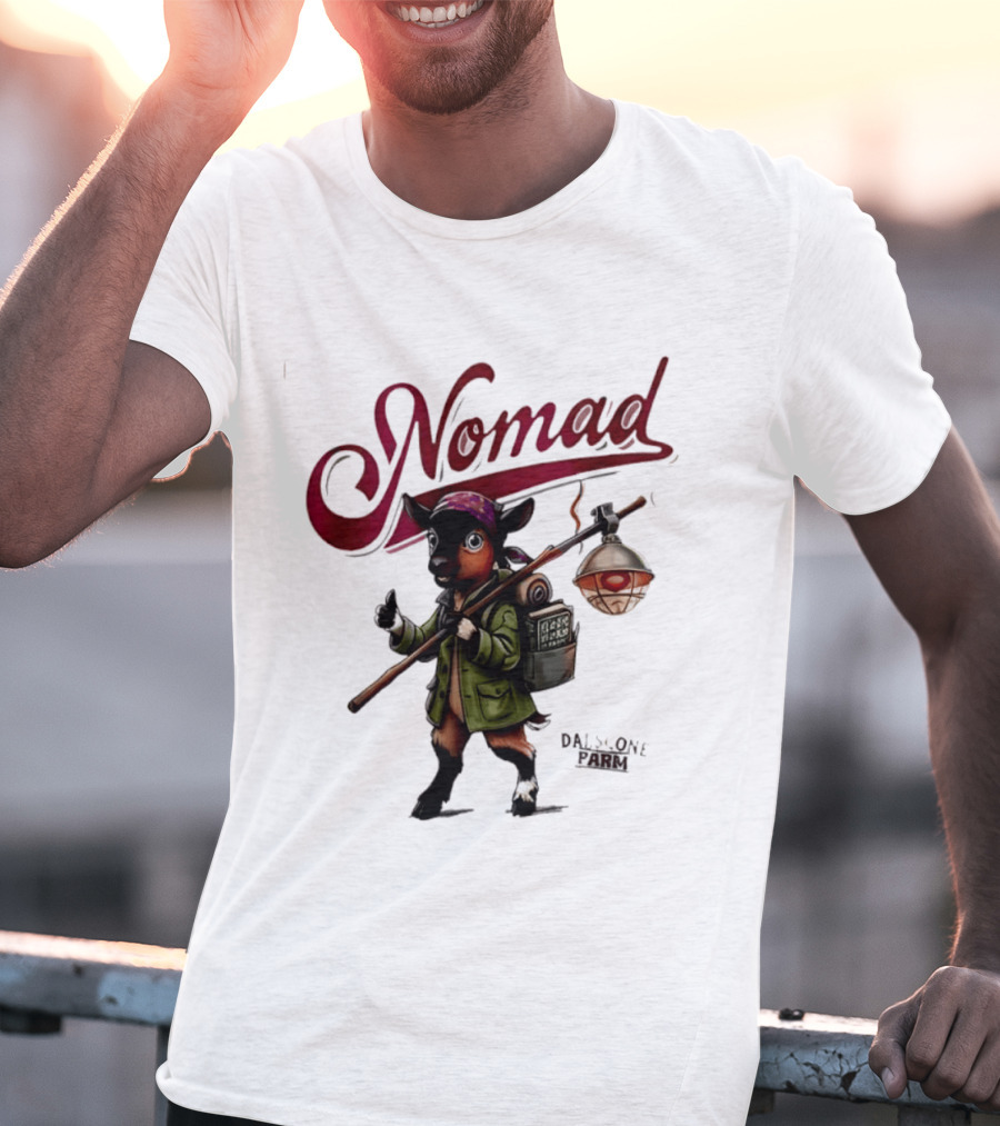 Dalscone Nomad Adventurous Goat Trekker With Lantern T-Shirt