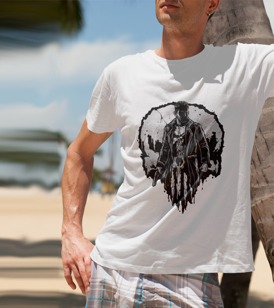 He Who Punishes Skull Emblem Marvel Comics T-Shirt