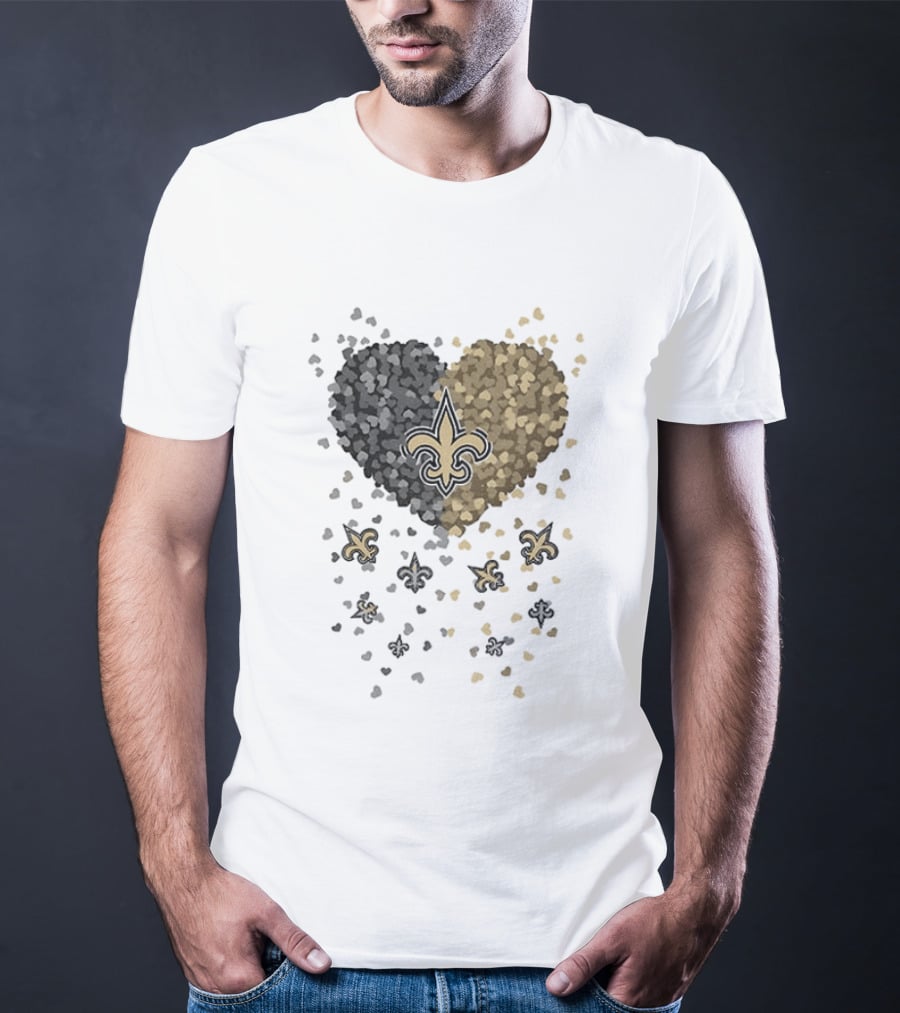 Heart Of New Orleans Saints Football Fleur De Lis 2026 T-Shirt