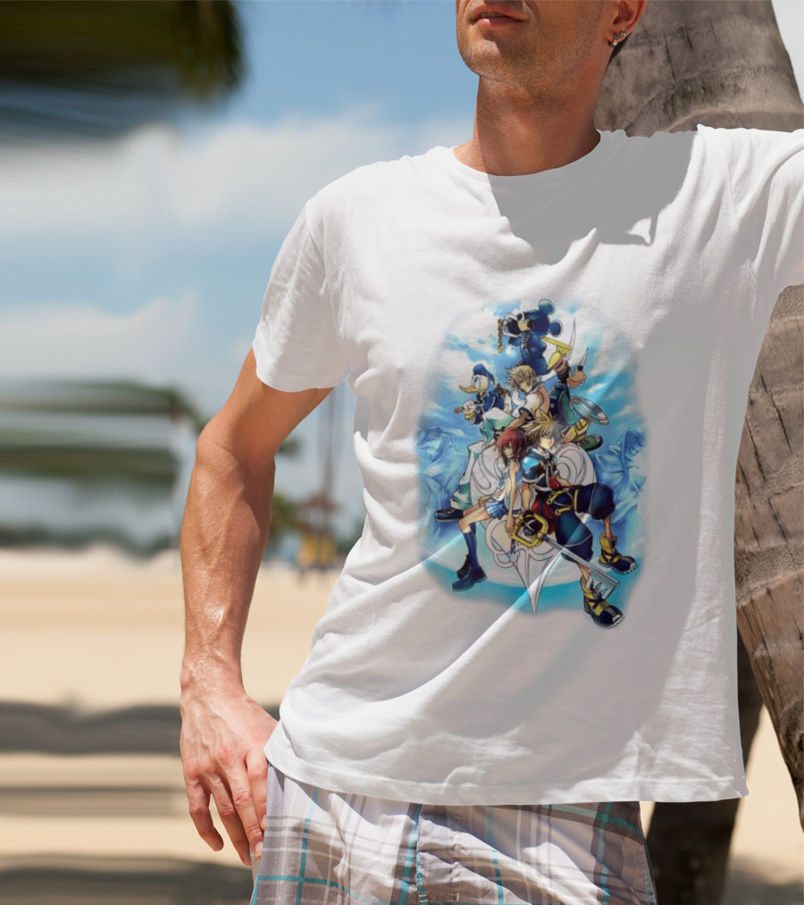 Kingdom Hearts 2 Disney Characters Adventure Ensemble T-Shirt