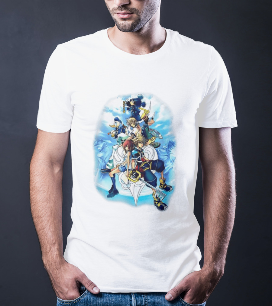 Kingdom Hearts 2 Disney Characters Adventure Ensemble T-Shirt
