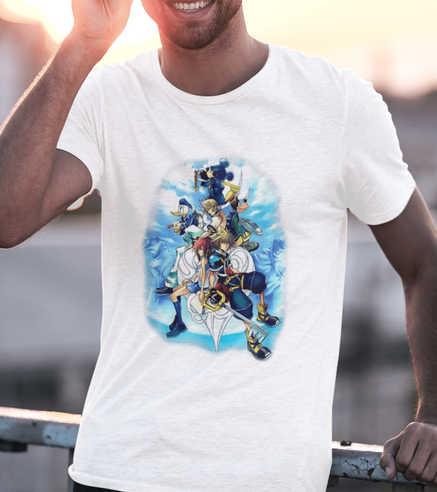 Kingdom Hearts 2 Disney Characters Adventure Ensemble T-Shirt