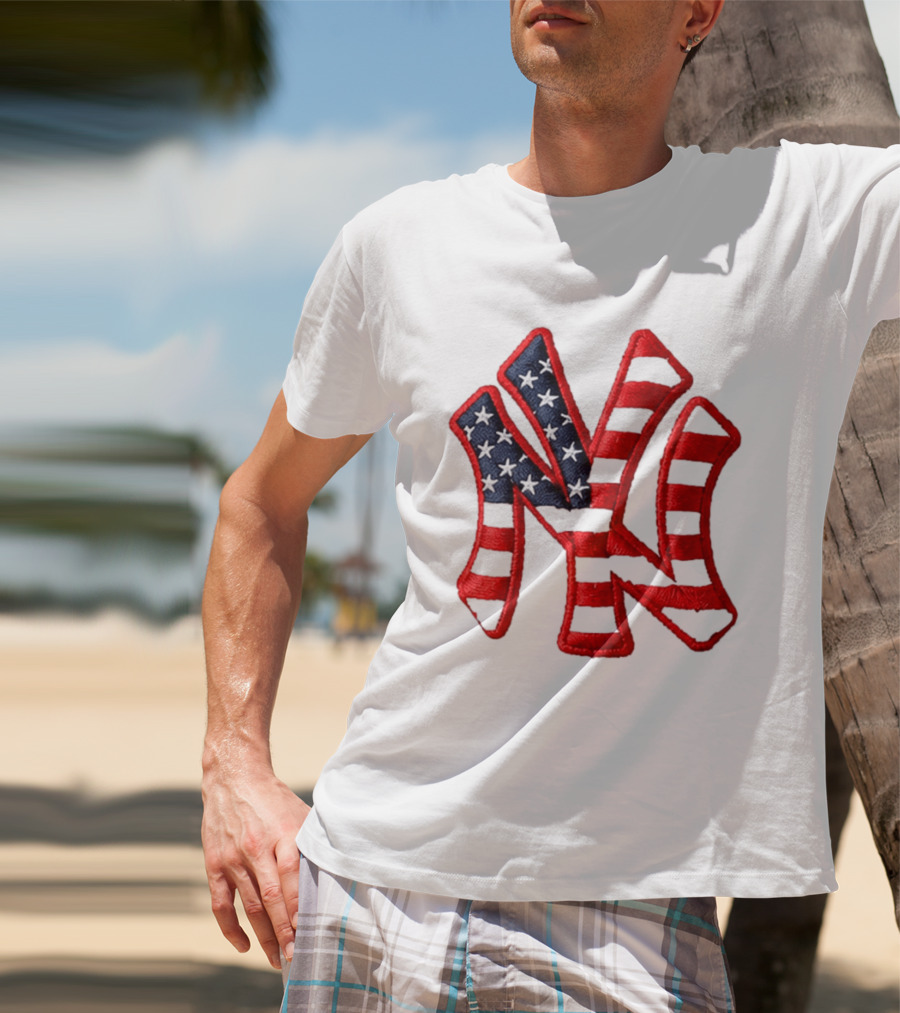 Yankees 4th Of July Stars And Stripes NY 2026 Giveaway T-Shirt