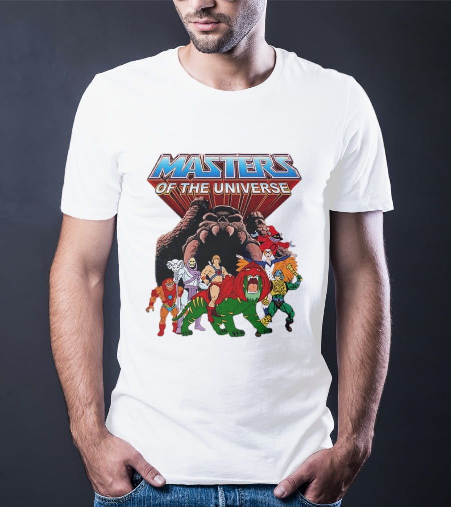Masters Of The Universe He Man Skeletor Battle Cat Teela Beast Man Man At Arms Orko Animation Characters T-Shirt
