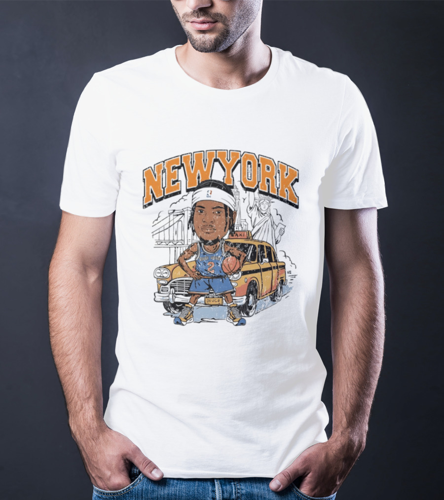 New York Knicks Deuce Taxi Miles McBride 2 Basketball Player T-Shirt