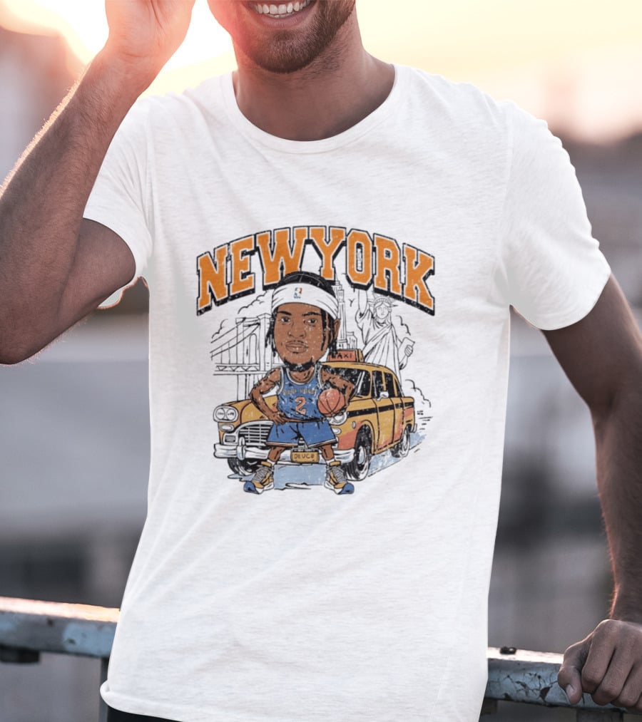 New York Knicks Deuce Taxi Miles McBride 2 Basketball Player T-Shirt