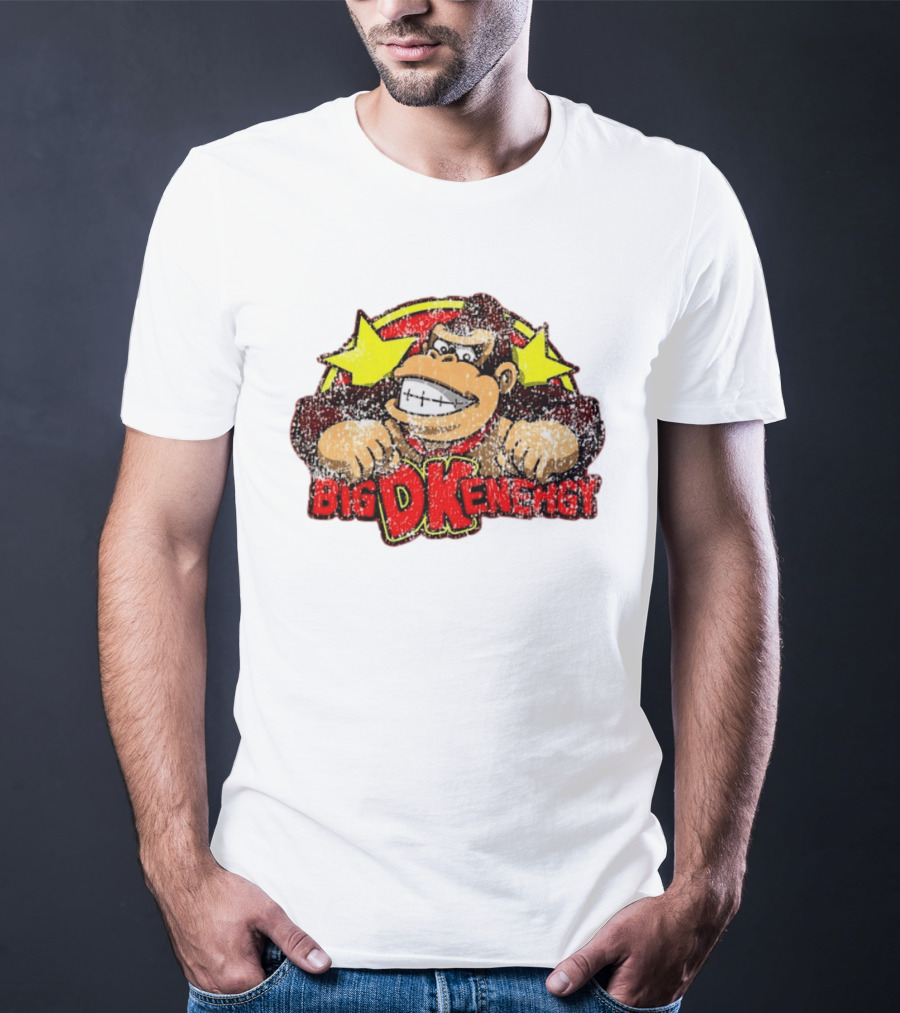 BIG DK Energy Retro Style Gaming Ape T-Shirt