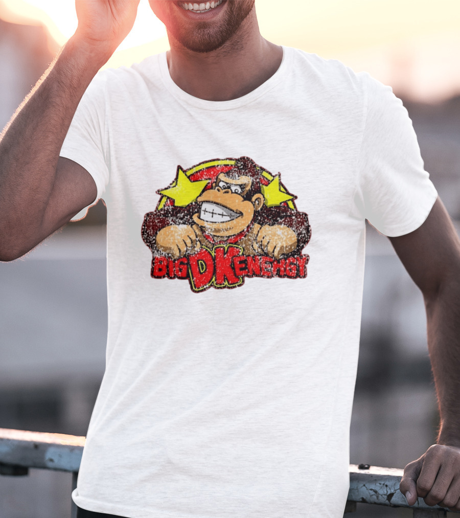 BIG DK Energy Retro Style Gaming Ape T-Shirt