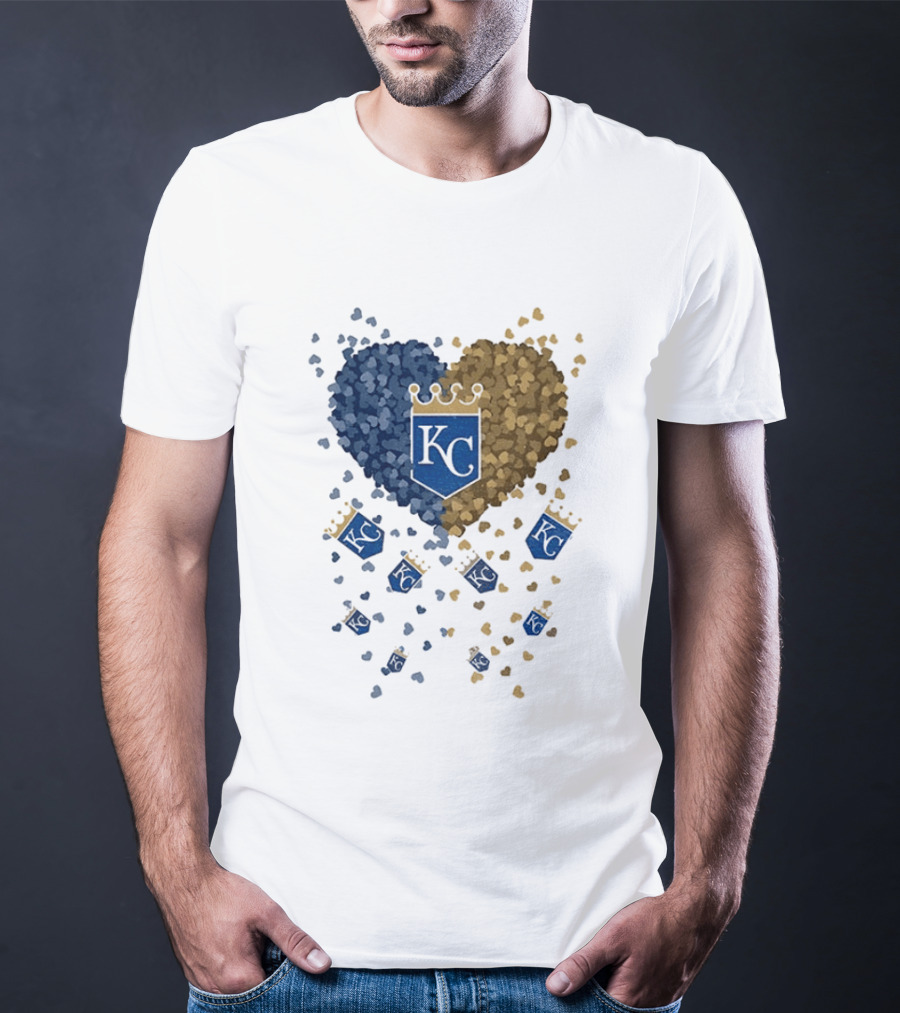 Kansas City Royals Heart KC Emblem MLB 2026 T-Shirt
