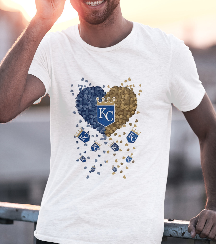 Kansas City Royals Heart KC Emblem MLB 2026 T-Shirt