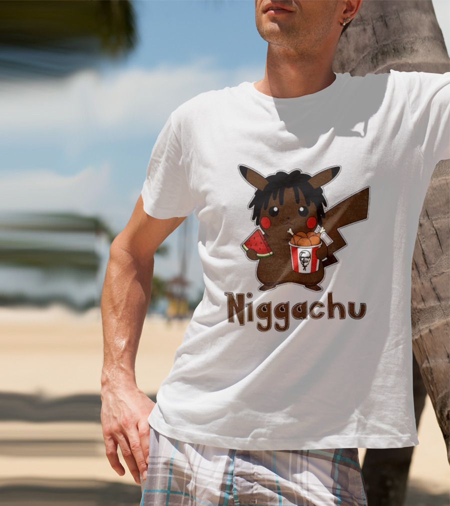 Pikachu X Nigga Niggachu KFC Meme T-Shirt