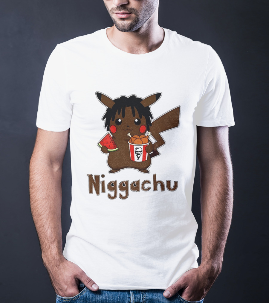 Pikachu X Nigga Niggachu KFC Meme T-Shirt