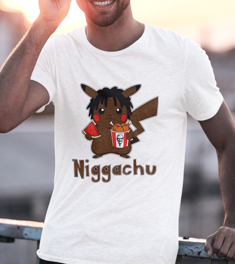 Pikachu X Nigga Niggachu KFC Meme T-Shirt
