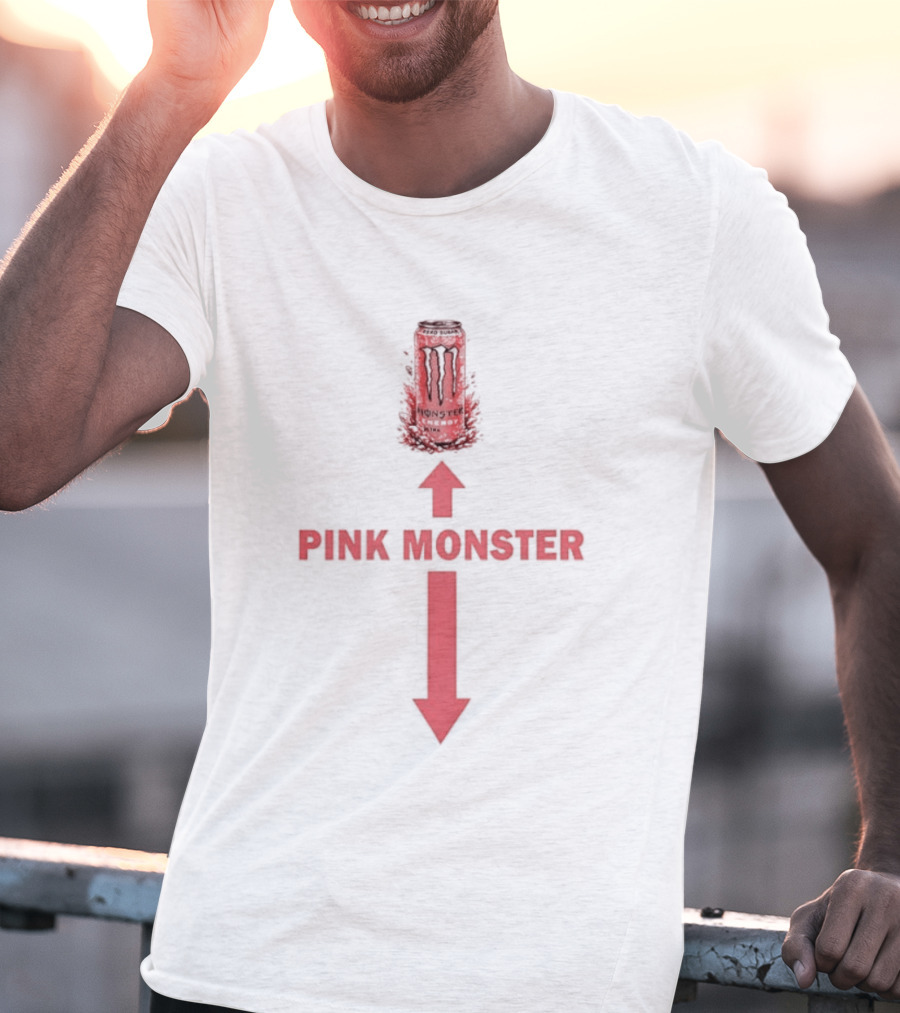 Monster Energy Ultra Rosa Pink Monster Arrows Meme T-Shirt