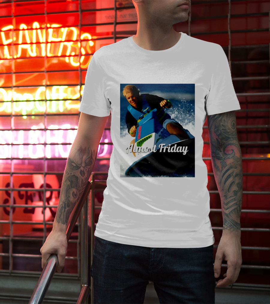 John Daly Throttle Jet Ski Almost Friday T-Shirt