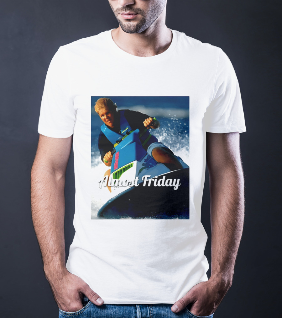 John Daly Throttle Jet Ski Almost Friday T-Shirt