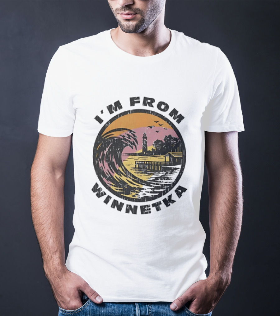 Johnny Hilbrant I'm From Winnetka Wave Scene T-Shirt